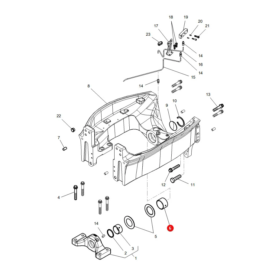 AGCO - ACX3427990 - Vorderachs-Federungsbuchse Massey Ferguson
