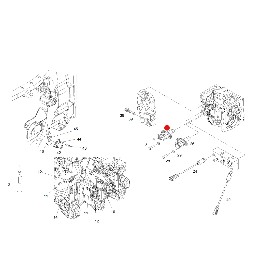 AGCO - ACX360963A -  Massey Ferguson Vario-Getriebedrehzahlsensor