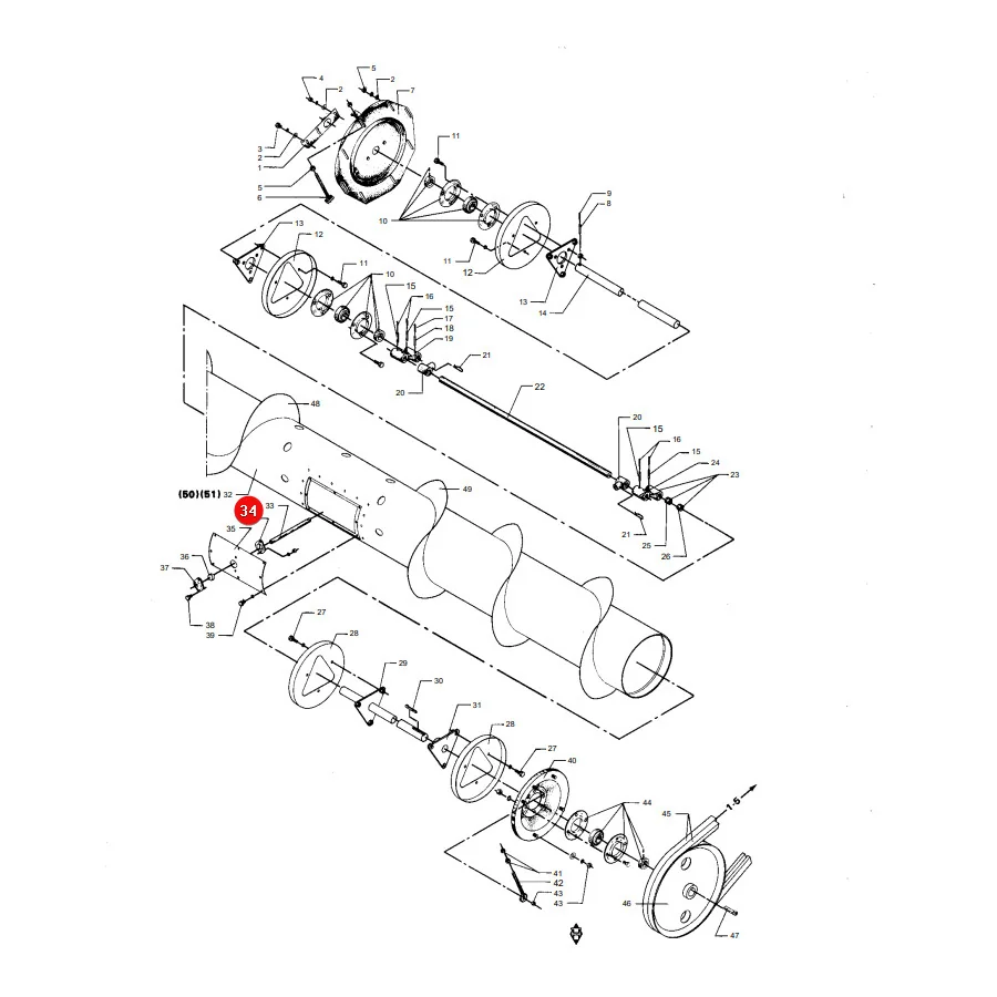 AGCO - D28200150 - Massey Ferguson Fingerführungsklemme