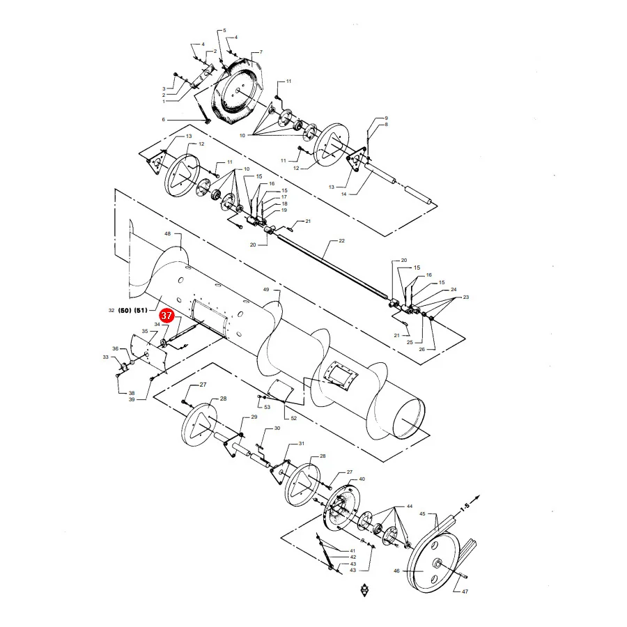 AGCO - D28250566 - Massey Ferguson Trommelfinger