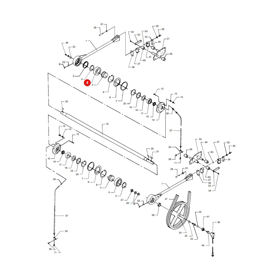 AGCO - D41616000 - Lager 6016 2RS Massey Ferguson