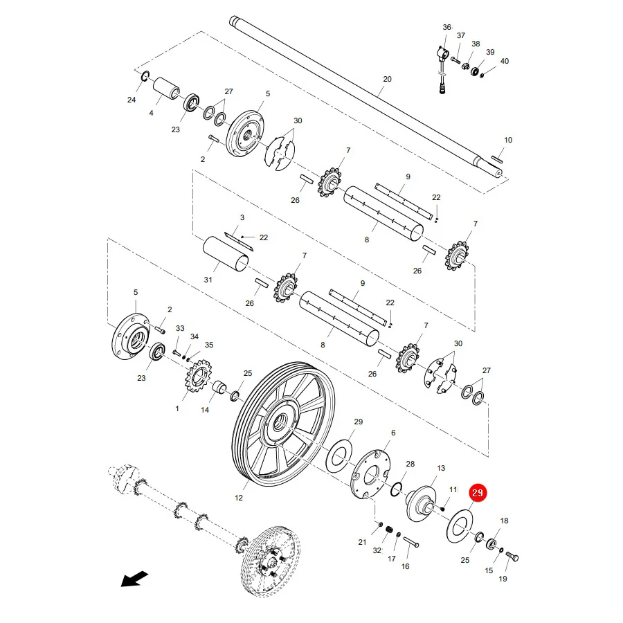 AGCO - D45904300 - Massey Ferguson  Zufuhrkupplungsscheibe