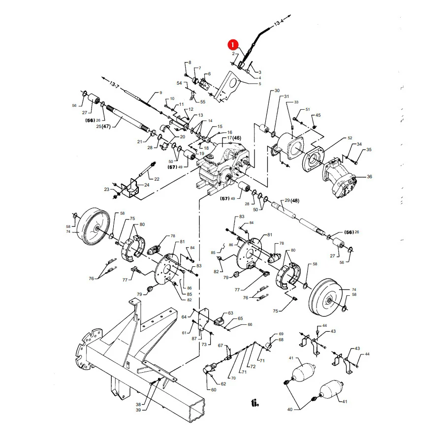 AGCO - D45924400 - Gestänge Massey Ferguson