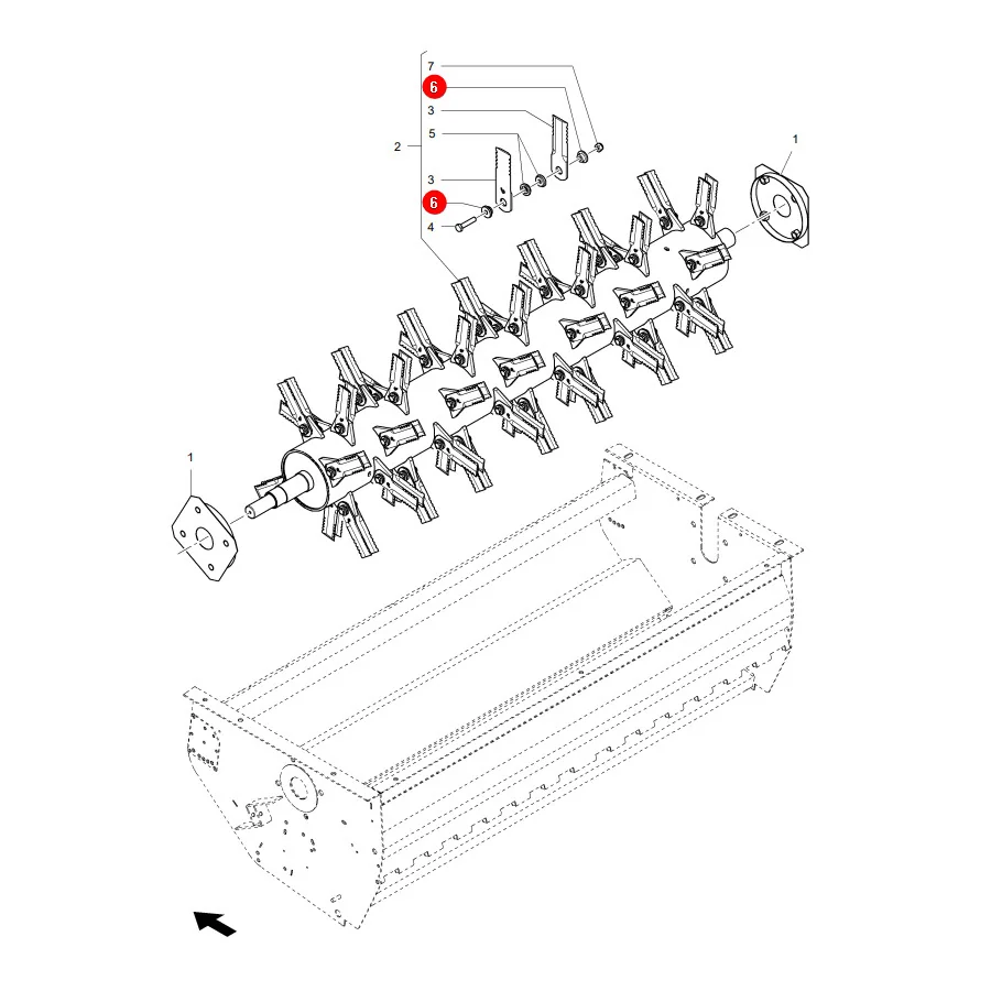 AGCO - D49017100 - Buchse des Feldhäckslers Massey Ferguson