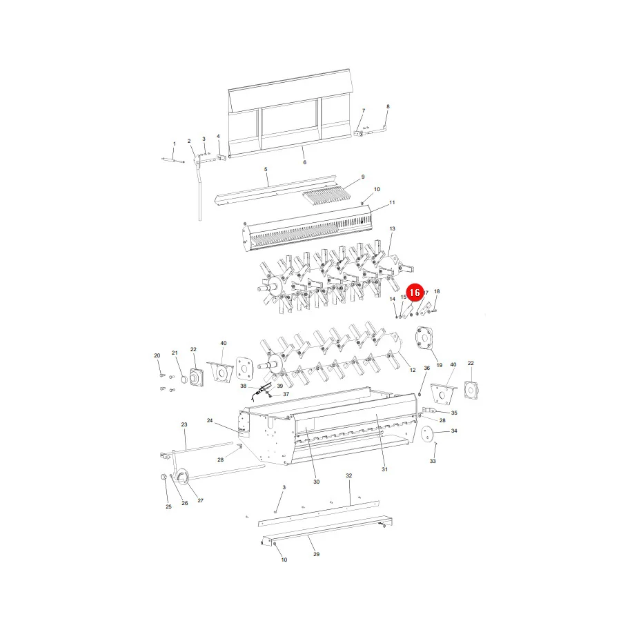 AGCO - D49074600 - Häckselmesser Massey Ferguson