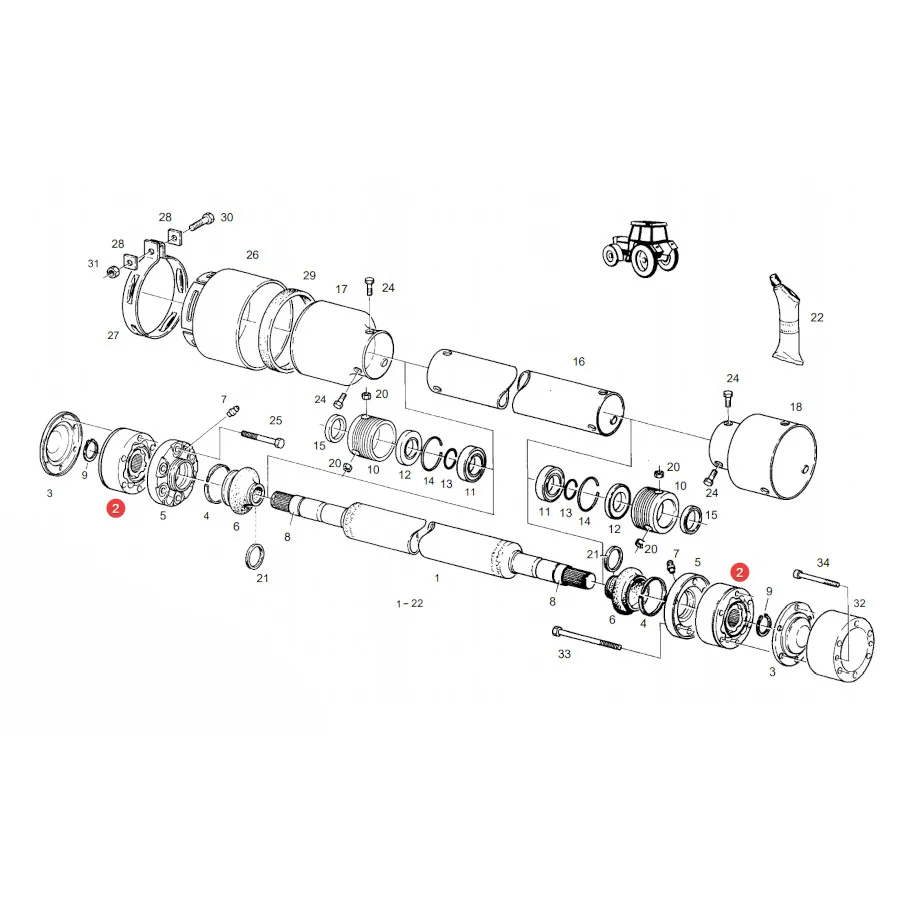 AGCO - E158305080010 - Antriebsgelenk Fendt