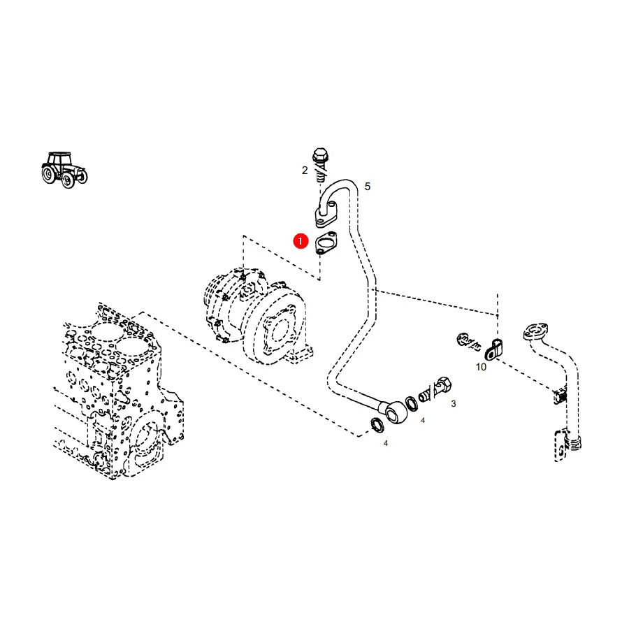 AGCO - F149200090050 - Fendt Turboladerdichtung