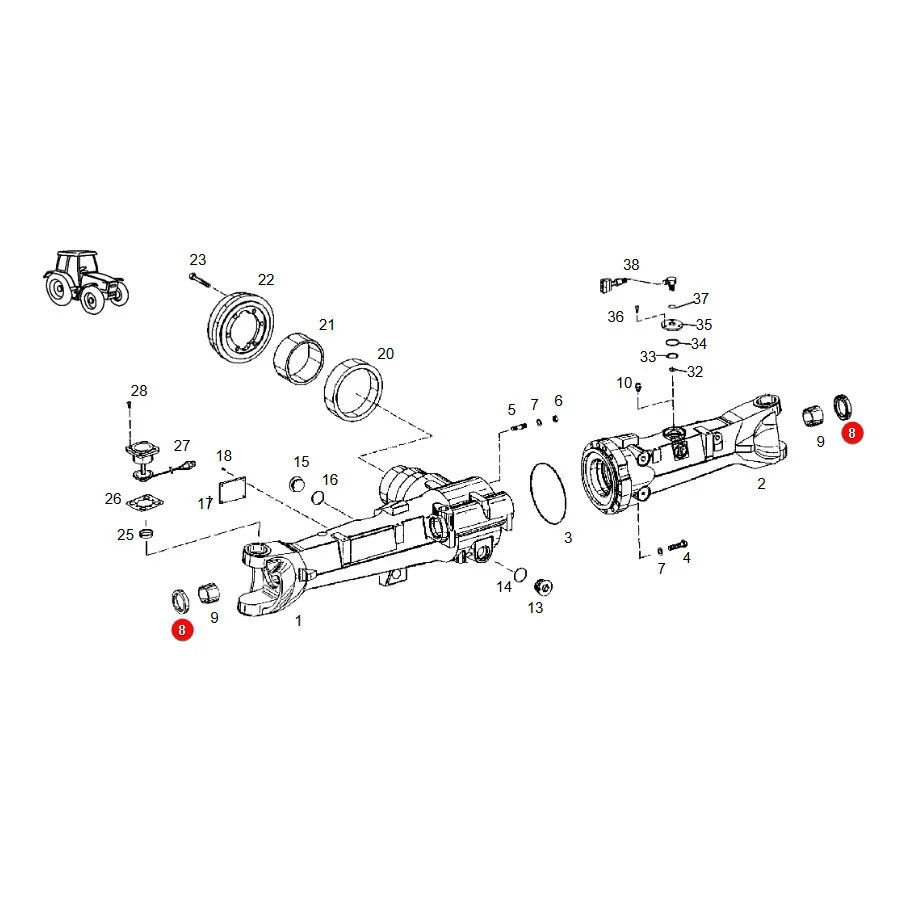 AGCO - F199300020080 - Simmerring 46 x 65 x 21 Fendt