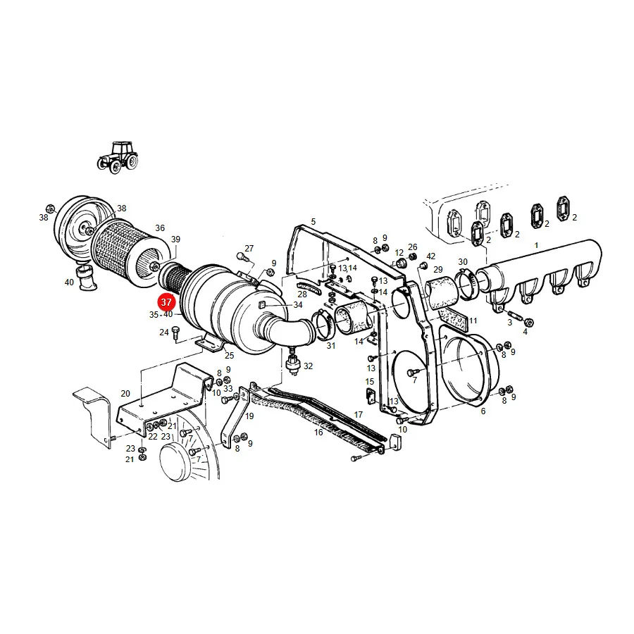 AGCO - F205200091010 - Innenluftfilter Fendt