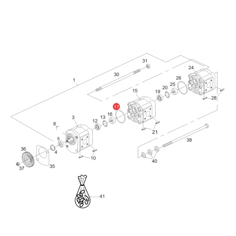 AGCO - F279940050050 - Hydraulik-Dichtring Massey Ferguson