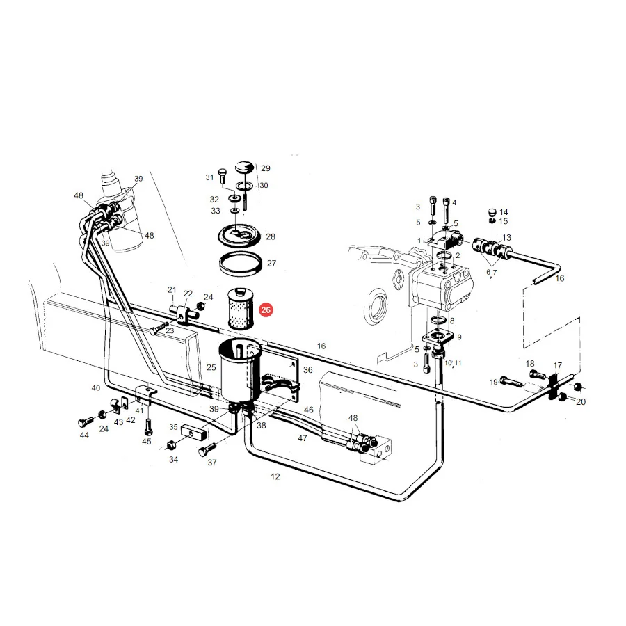 AGCO - F281950030010 - Fendt Hydraulikölfilter