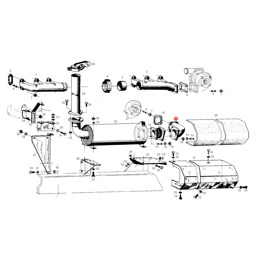 AGCO - F284200010010 - Fendt Abgasdichtung