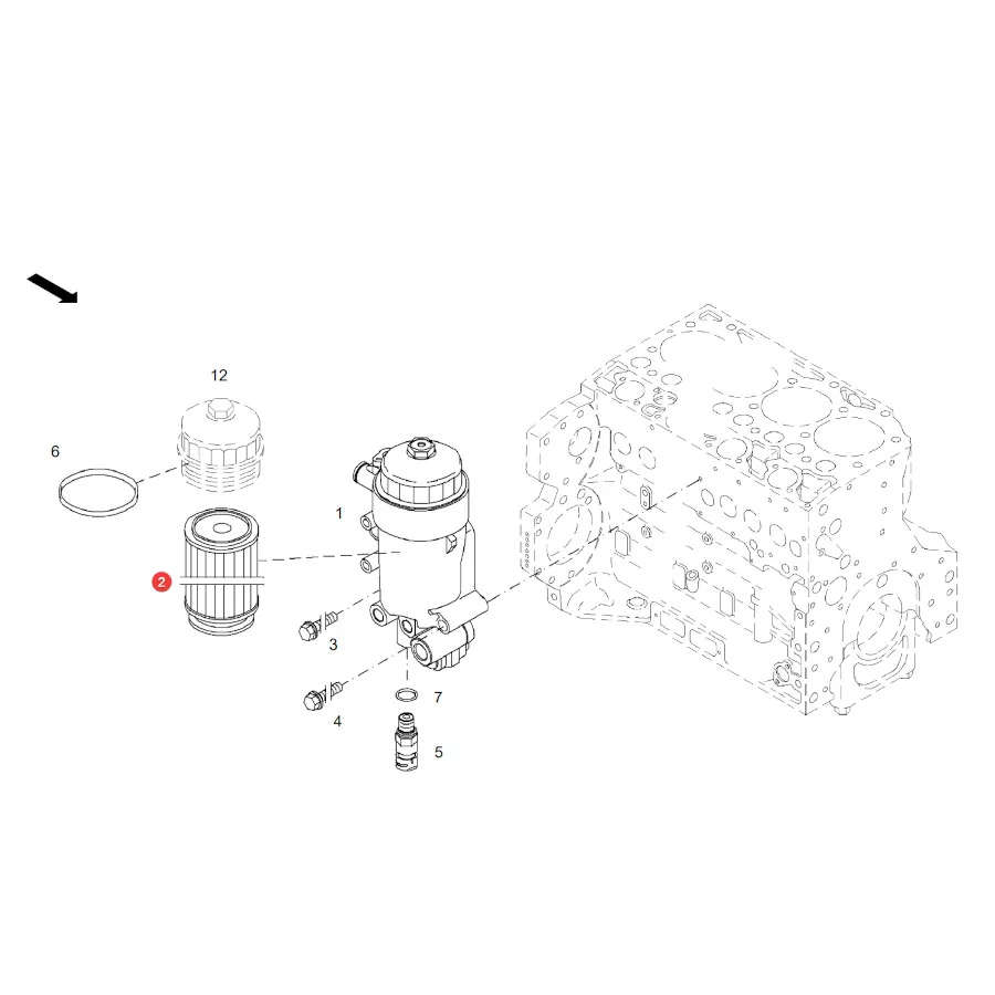 AGCO - F339202060210 - Kraftstofffiltereinsatz Fendt