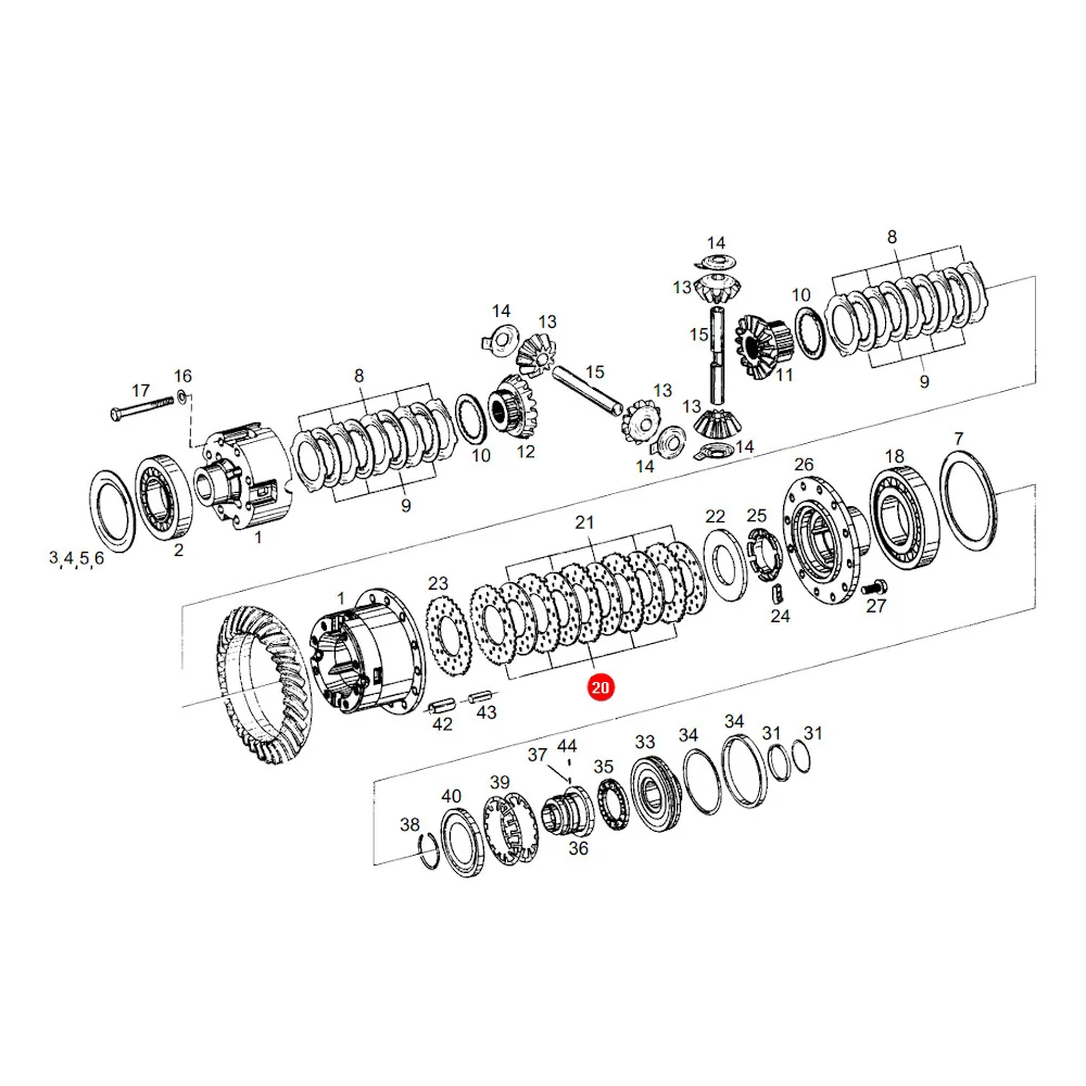 AGCO - F395301020170 - Differenzial-Reibscheibe