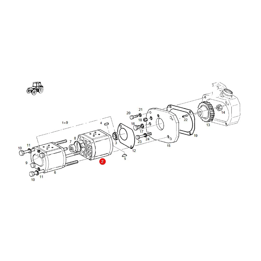 AGCO - F395940010010 - Fendt Hydraulik-Zahnradpumpe
