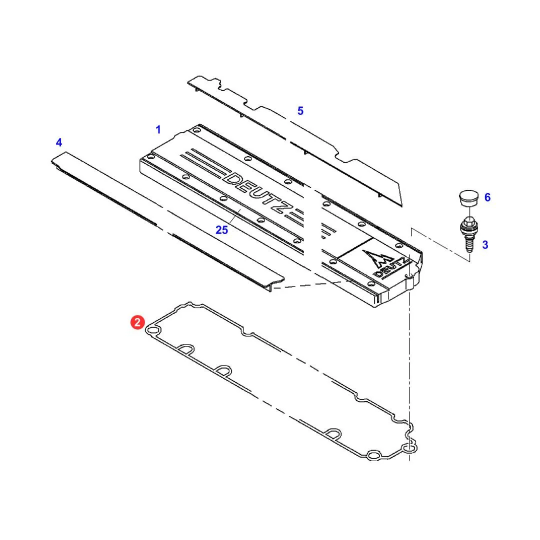AGCO - F411201210170 - Ventildeckeldichtung Fendt