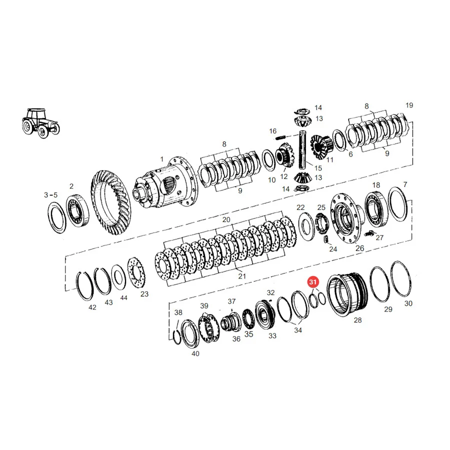 AGCO - F510300020300 - Vorderachsdichtung Fendt