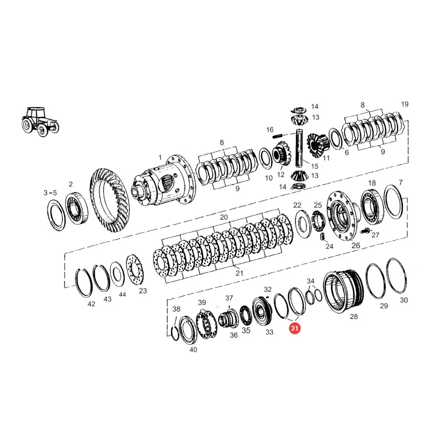 AGCO - F510300020360 - Vorderachsdichtung Fendt