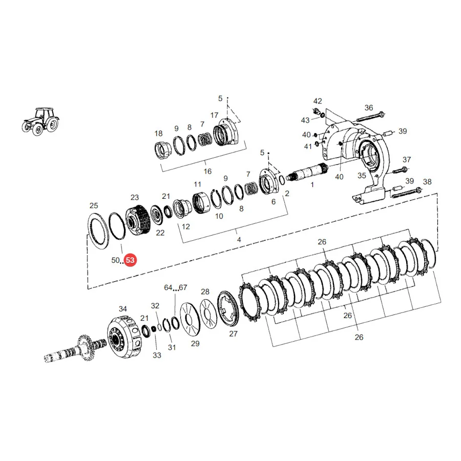 AGCO - F515100100340 - Fendt Unterlegscheibe