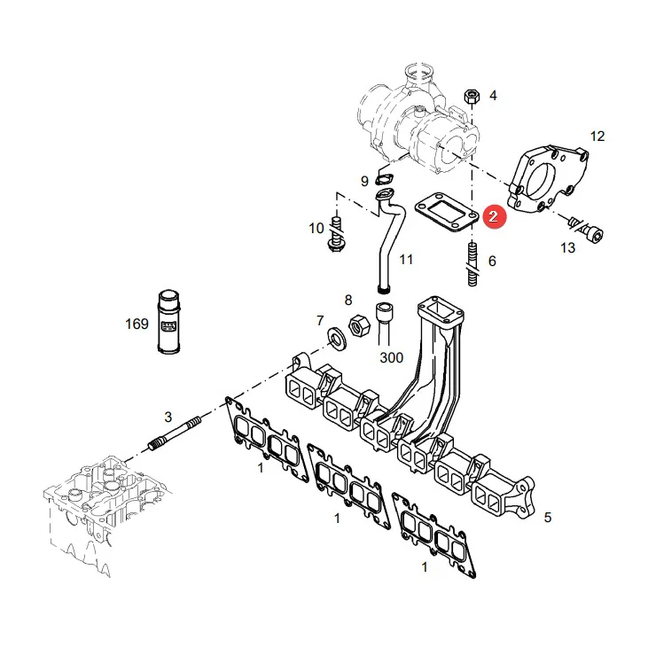 AGCO - F716201100070 - Fendt Turboladerdichtung