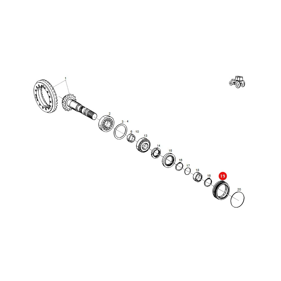 AGCO - F716300020270 - Ringgehäuse Fendt