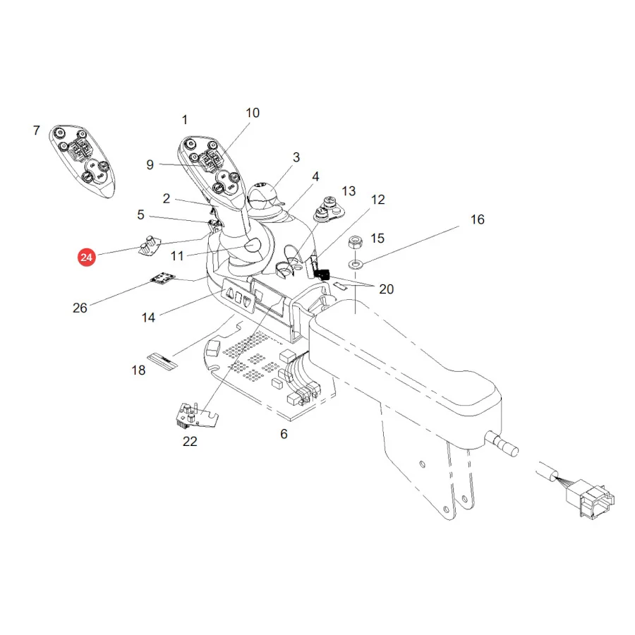 AGCO - F718970160160 - Fendt Pedalregler