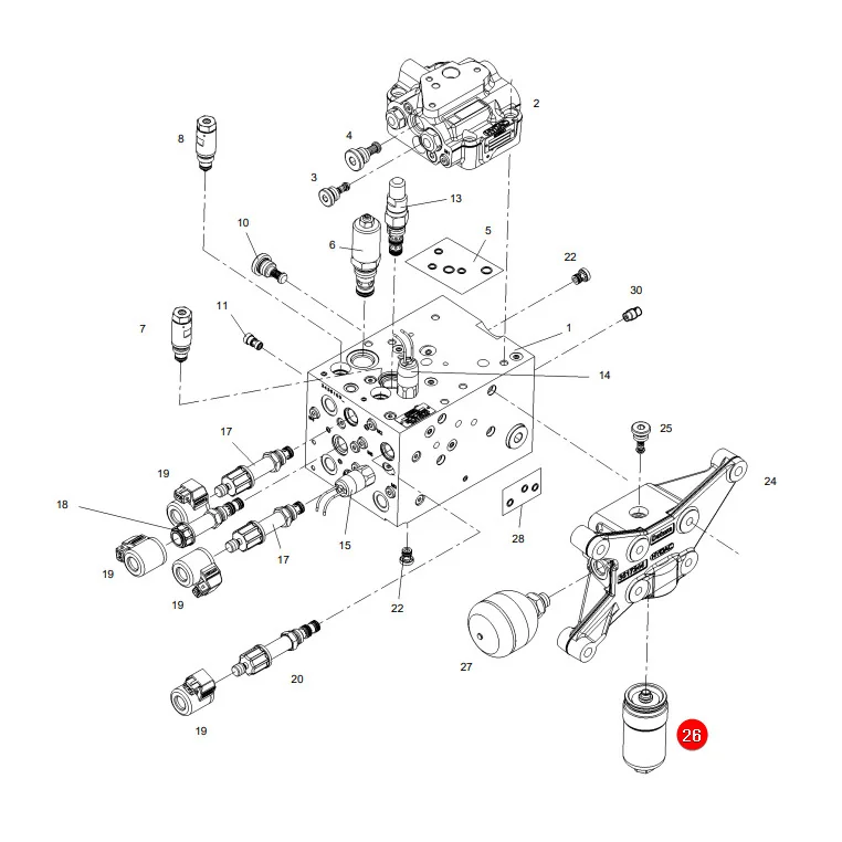 AGCO - F737960020060 - Hydraulikölfiltereinsatz Fendt
