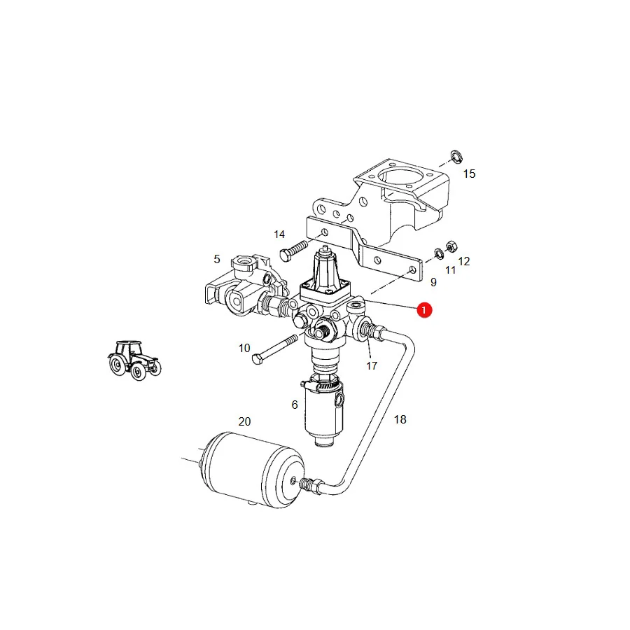 AGCO - F822880020010 - Luftventil-Reparatursatz Fendt
