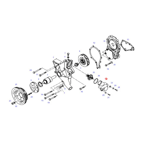 AGCO - F824200050030 - Fendt Thermostatgehäuse