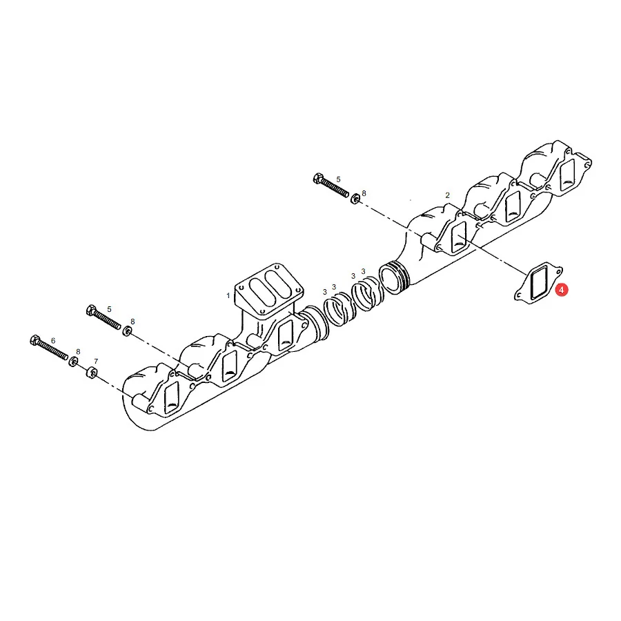 AGCO - F824200100060 - Abgaskrümmerdichtung Fendt