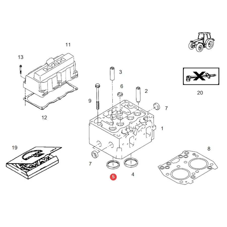 AGCO - F824200210960 - Auslassventilsitz Fendt