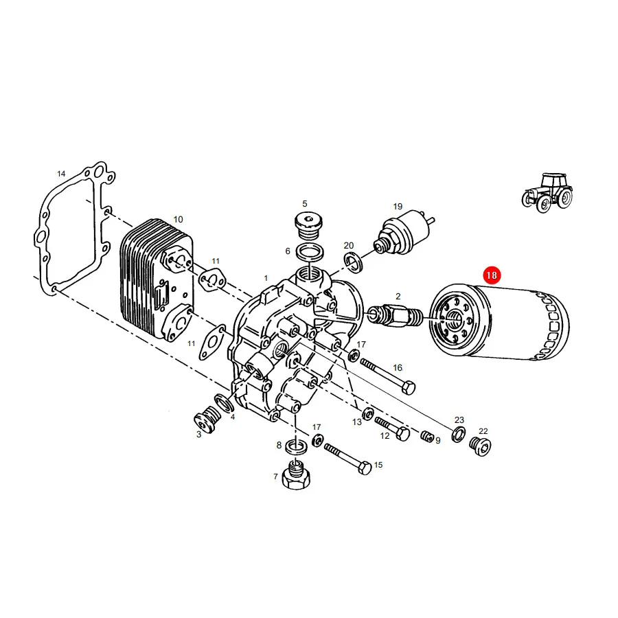 AGCO - F824201310050 - Fendt Ölfilter