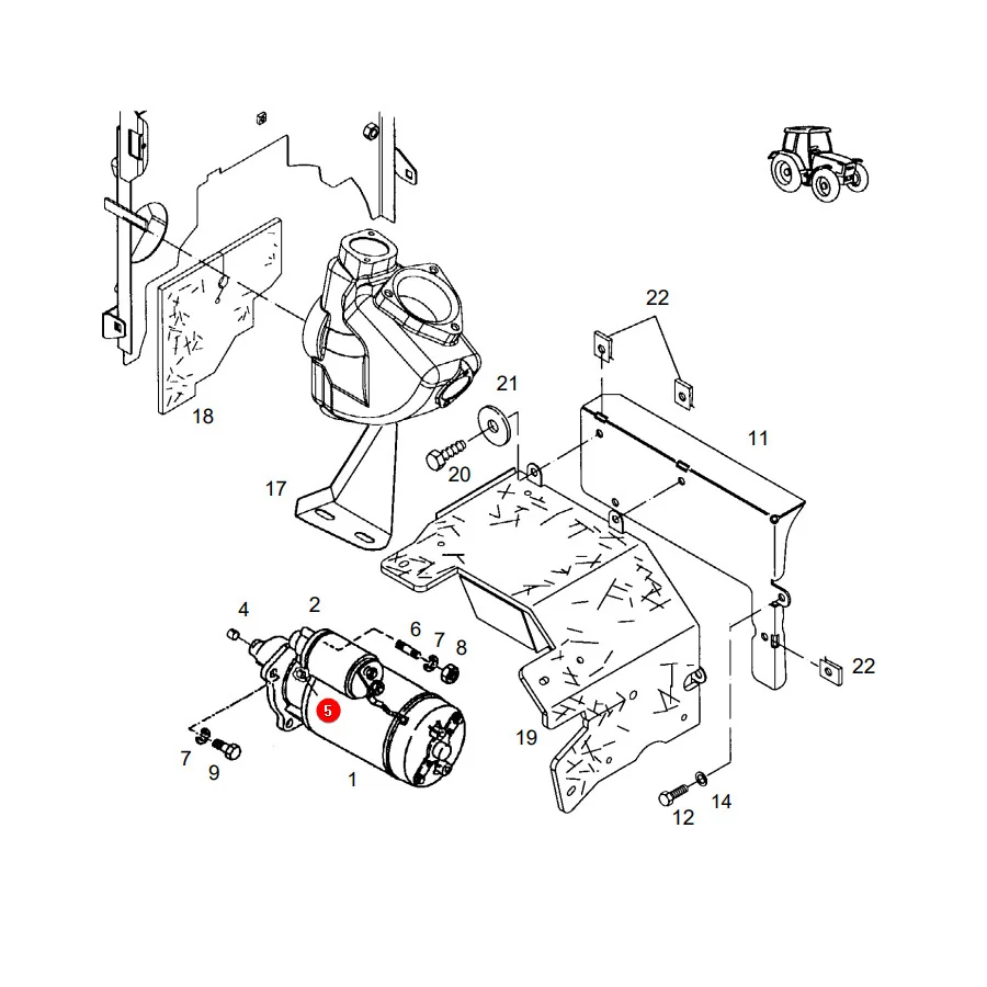 AGCO - F824900060140 - Fendt Anlasserbuchse