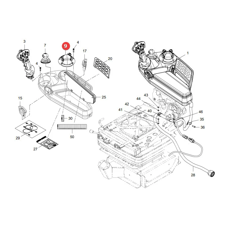 AGCO - F835970160061 - Fendt Armlehnen-Hubtasten-Set