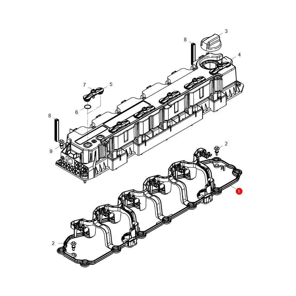AGCO - F836200210570 - Fendt Ventildeckeldichtung mit Verkabelung