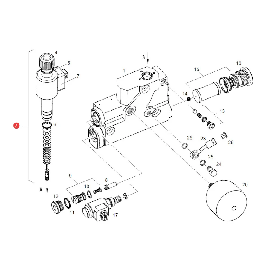 AGCO - F916961020170 - Frontplatten-Magnetventil Fendt