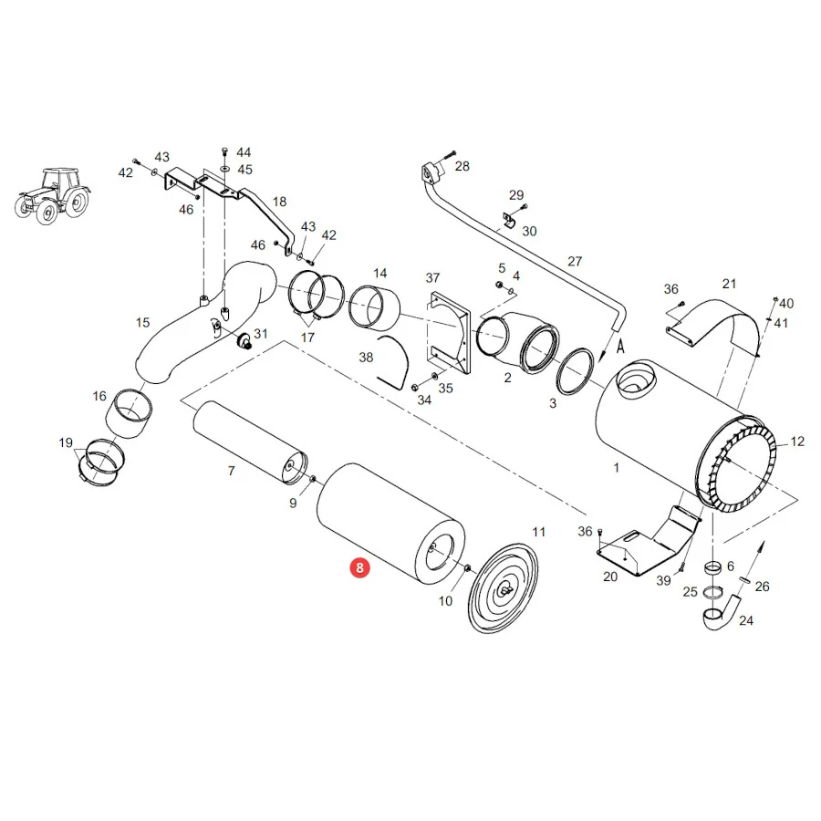 AGCO - F926200090010 - Außenluftfilter Fendt