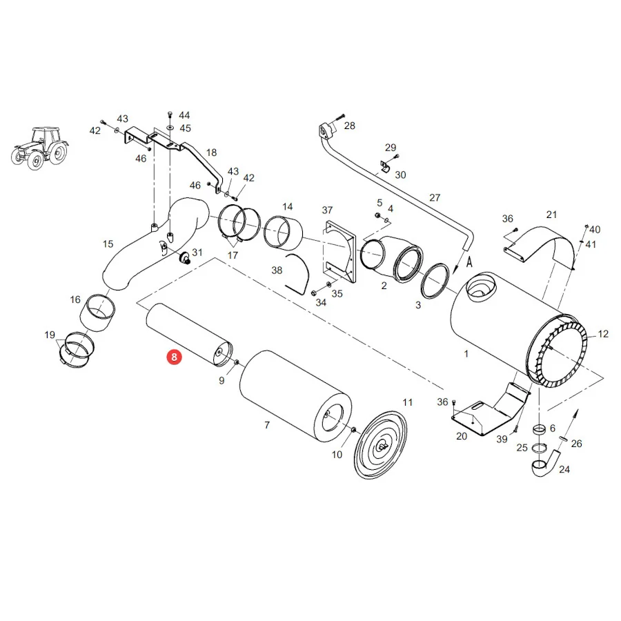 AGCO - F926200090020 - Innenluftfilter Fendt