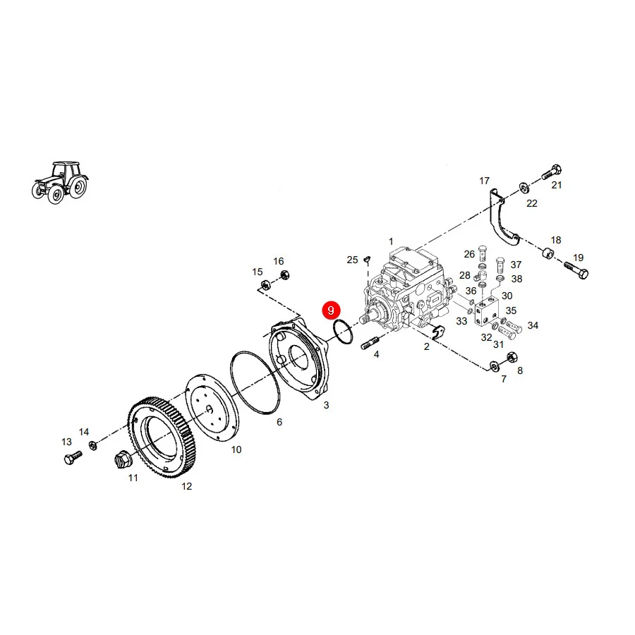 AGCO - F926200210210 - Einspritzpumpen-O-Ring Fendt