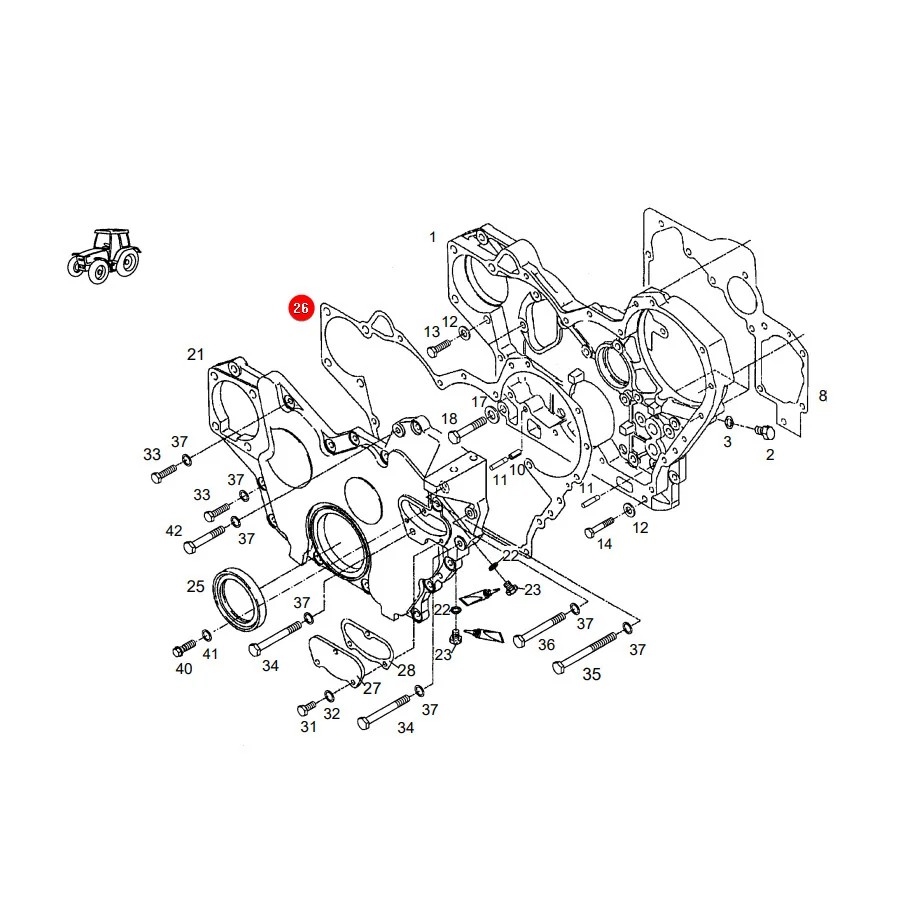 AGCO - F926200210480 - Steuergehäusedichtung Fendt