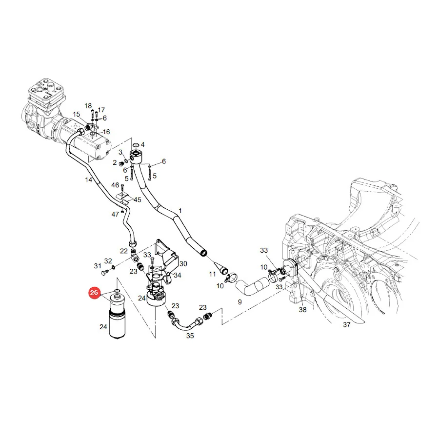 AGCO - F931303231010 - Hydraulikfilterelement Fendt