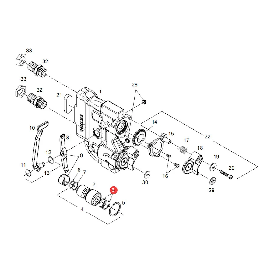 AGCO - F931962020290 - Dichtungssatz für externen Hydraulikanschluss Fendt