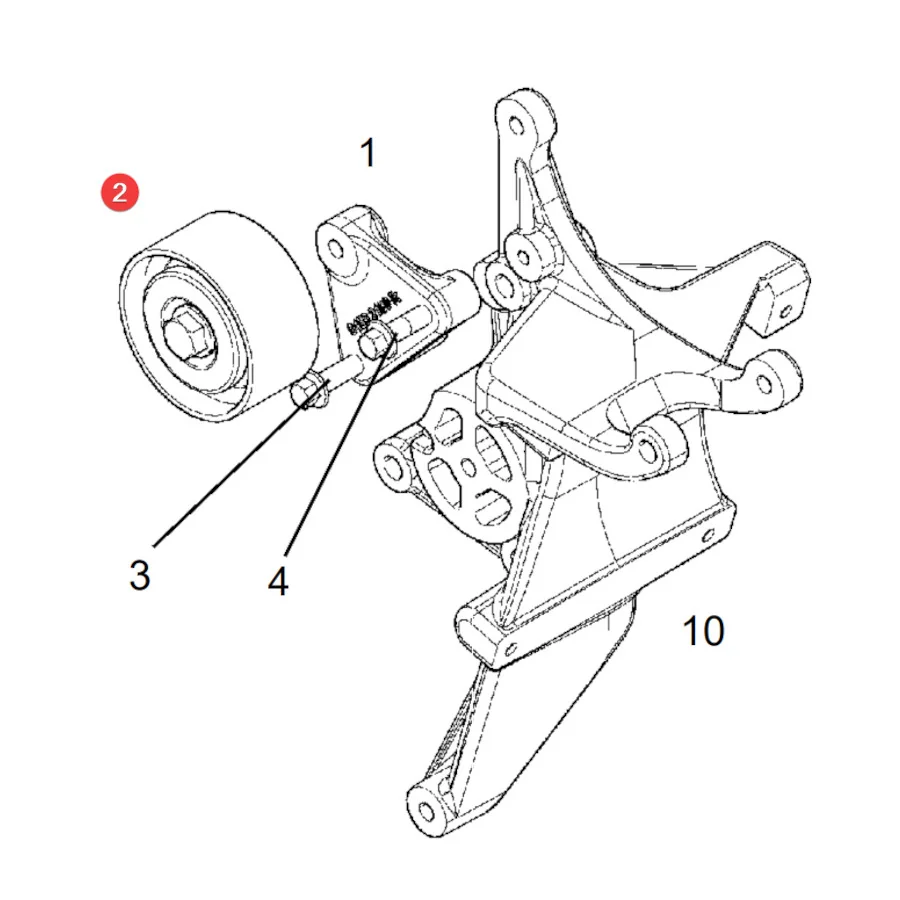 AGCO - F934201040300 - Riemenspanner Fendt