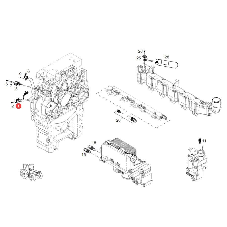 AGCO - F934201210330 - Motordrehzahlsensor Fendt