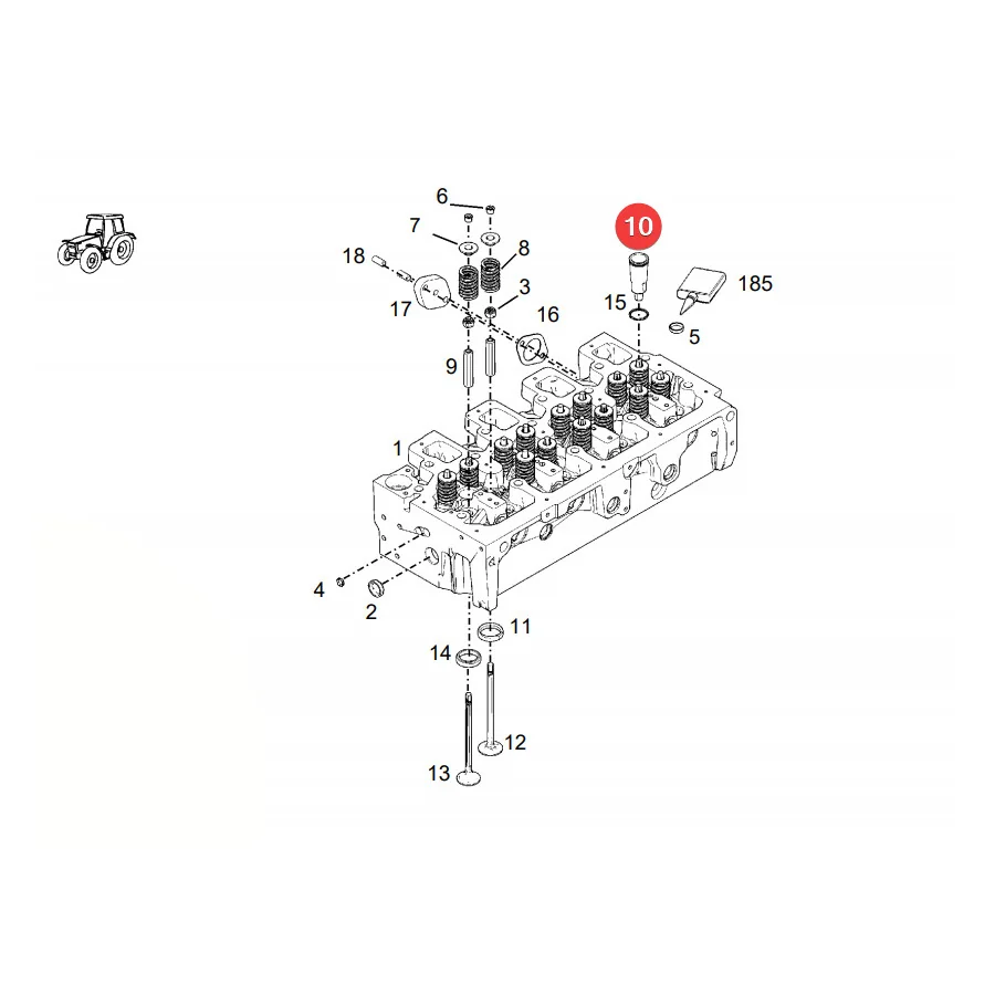 AGCO - F934201210580 - Injektorsitz Fendt