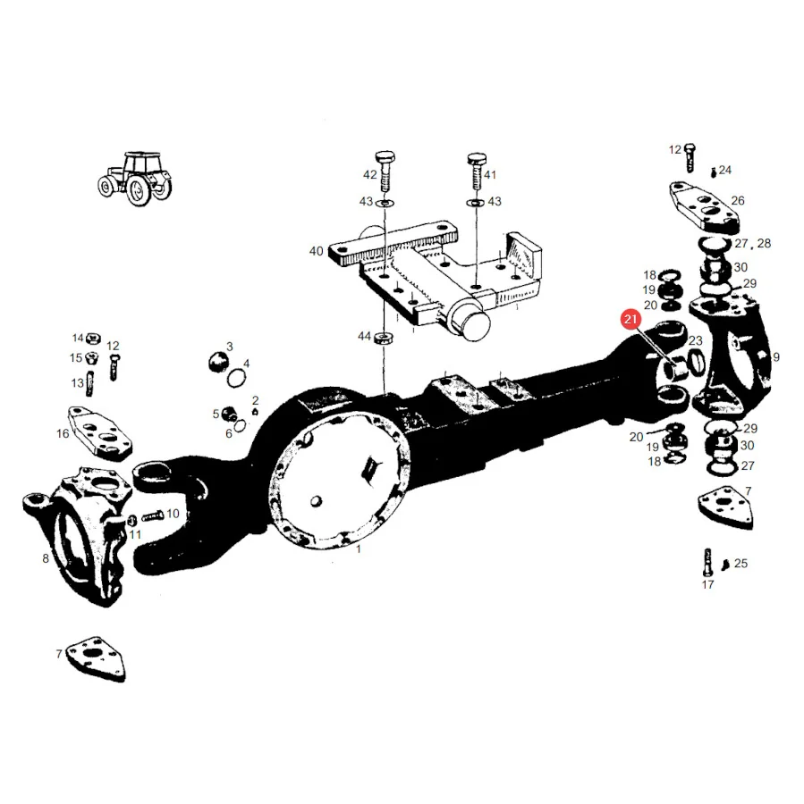 AGCO - FCF184300020341 - Vorderachsbuchse Fendt