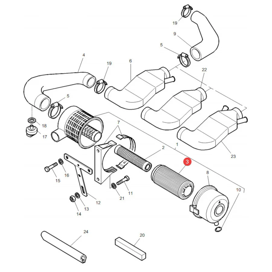 AGCO - FCH117200090150 - Fendt Außenluftfilter