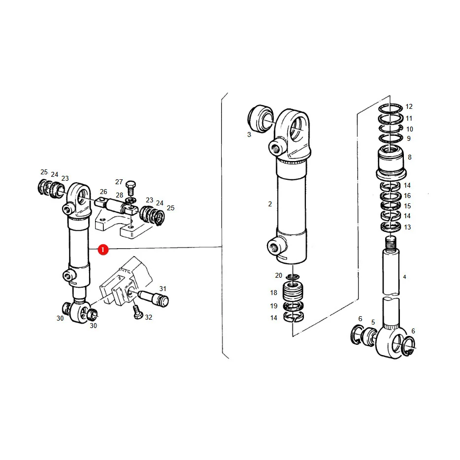 AGCO - G001990011190 - Zylinder-Dichtungssatz Fendt