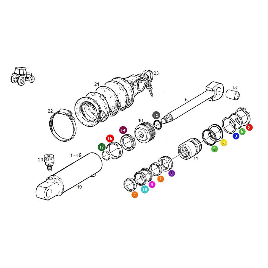 AGCO - G001990011350 - TUZ Zylinder-Dichtungssatz Fendt