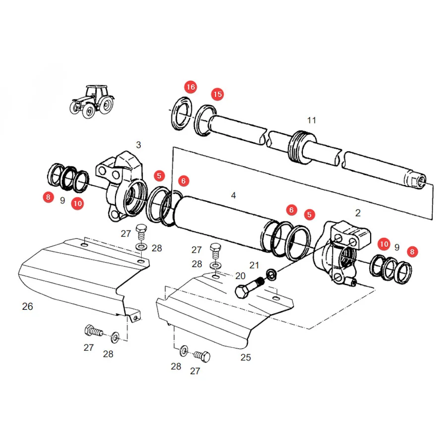 AGCO - G001990011380 - Fendt Dichtungsring-Satz